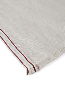 brunellocucinelli Brunello Cucinelli Gestreepte sjaal - Beige