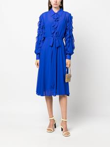 Baruni Midi-blousejurk - Blauw