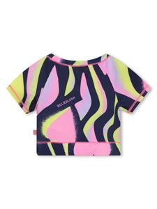 Billieblush Jersey T-shirt met abstracte print - Paars