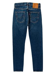 Levi's 501 mid waist jeans met toelopende pijpen - Blauw
