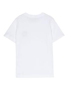 stoneislandjunior Stone Island Junior Katoenen jersey T-shirt - Wit
