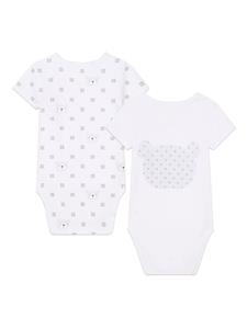 givenchykids Givenchy Kids Twee rompers met logoprint - Wit