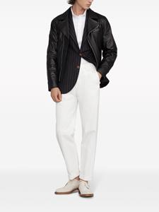brunellocucinelli Brunello Cucinelli Poloshirt van katoenblend - Wit