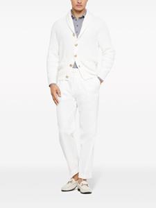 brunellocucinelli Brunello Cucinelli Katoenen poloshirt met mélange-effect - Grijs