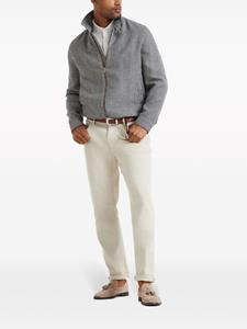 brunellocucinelli Brunello Cucinelli Effen poloshirt - Wit