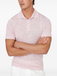 brunellocucinelli Brunello Cucinelli Poloshirt met geribde kraag - Roze