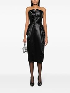 maisonmartinmargielapre-owned Maison Martin Margiela Pre-Owned 2023 strapless midi dress - Zwart