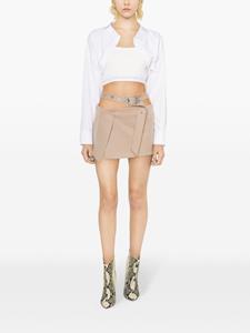 theattico The Attico Asymmetrische wikkelrok - Beige