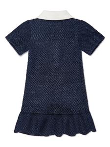 Self-Portrait Kids Tweed jurk met pailletten - Blauw