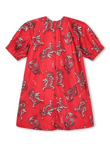 kenzokids Kenzo Kids graphic-print short-sleeve dress - Rood