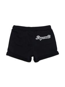 Dsquared2 Kids Shorts met logopatch - Zwart
