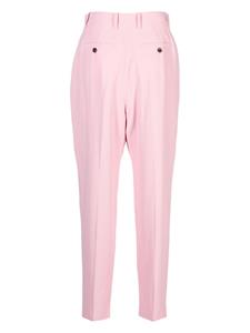 alexandermcqueen Alexander McQueen Geplooide high waist pantalon - Roze