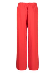 P.A.R.O.S.H. Straight broek met satijnen afwerking - Rood