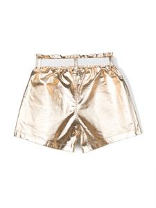 Andorine Shorts met ceintuur - Goud