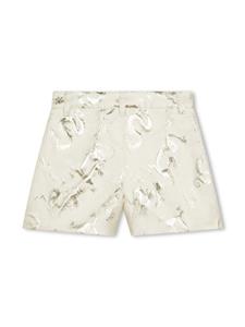 kenzokids Kenzo Kids Shorts met jacquard - Beige