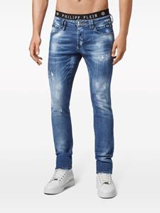 philippplein Philipp Plein Gerafelde jeans - Blauw
