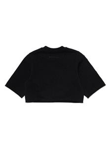 mm6maisonmargielakids MM6 Maison Margiela Kids T-shirt met print - Zwart