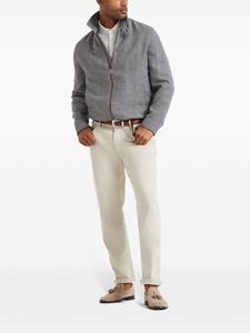 brunellocucinelli Brunello Cucinelli Straight broek van stretch-katoen - Beige
