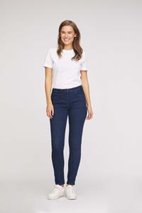 LAURIE Damen vegan Jeans Laura Slim Medium Length Ecolabel Dark Blue Denim