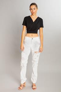 MAHLA Damen vegan Upcycled Jeans-Juwel