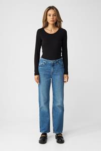 Dawn Damen vegan Jeans Regular Straight Classic Morning Medium Blue
