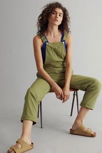 Damen vegan Latzhose Joy Khaki Grün