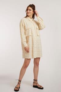 ThokkThokk Damen vegan Worker Shirt Dress Cloudcream