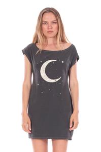 RAVENS VIEW IBIZA Damen vegan Kleid Moon Anthrazitgrau