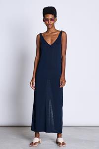 JAN N JUNE JAN 'N JUNE Damen vegan Strickkleid Kasilda Dark Denim Blau