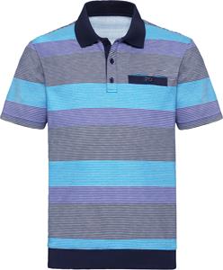 Your Look... for less! Heren Poloshirt blauw gestreept Größe