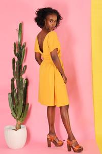 ManduTrap Damen vegan Kleid Alani Gelb