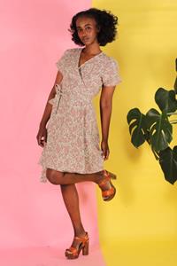 ManduTrap Damen vegan Wickelkleid Pamina Rot