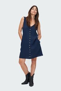 Kuyichi Damen vegan Kleid Stella Dunkelmarineblau