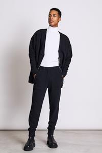 JAN N JUNE JAN 'N JUNE Herren vegan Lounge-Hose Tao Rib Schwarz