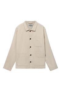 KOMODO Herren vegan Overshirt Mondrian Biologisch Baumwollcord Winter Weiß