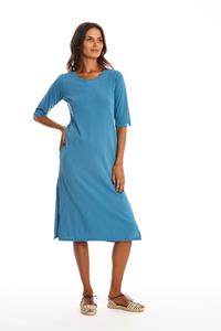 RAVENS VIEW IBIZA Damen vegan Kleid Mia Maui Blau