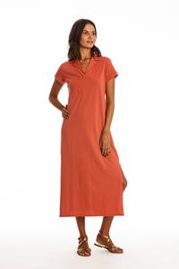 RAVENS VIEW IBIZA Damen vegan Kleid Alexa Erde Rot