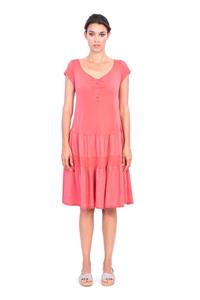 RAVENS VIEW IBIZA Damen vegan Kleid Seventy Candy Red