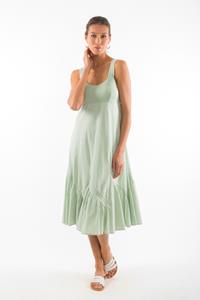 RAVENS VIEW IBIZA Damen vegan Kleid Coco Light Aloe Grün