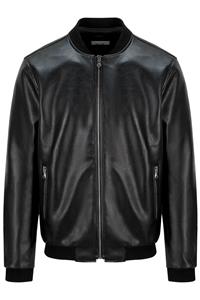 Will's Vegan Store Herren vegan Bomberjacke Schwarz