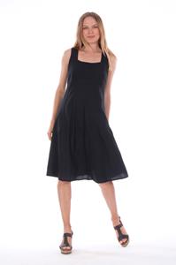RAVENS VIEW IBIZA Damen vegan Kleid Musa Schwarz