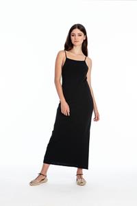 RAVENS VIEW IBIZA Damen vegan Kleid Farah Schwarz