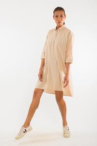 RAVENS VIEW IBIZA Damen vegan Shirtkleid Isla Sand Beige