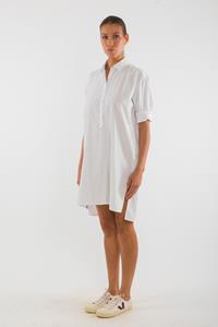RAVENS VIEW IBIZA Damen vegan Hemdkleid Isla Weiß