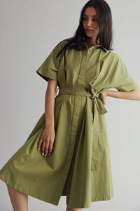 KOMODO Damen vegan Kleid Ashes Khaki Grün