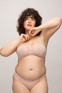LOVJOI Damen vegan Bh Nachtkerze Rose