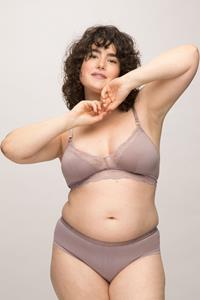 LOVJOI Damen vegan Bralette Stipa Soft Lilac