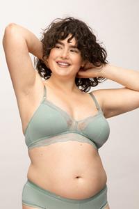 LOVJOI Damen vegan Bralette Stipa Cool Grün