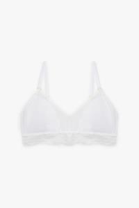 LOVJOI Damen vegan Bralette Stipa Weiß