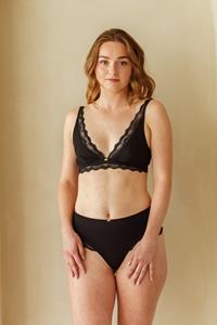 Savara Intimates Damen vegan Bralette Dees Schwarz